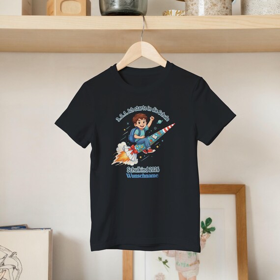 Weiteres Produktbild: Schulkind-Shirt mit Sonnenbrille (personalisierbar)