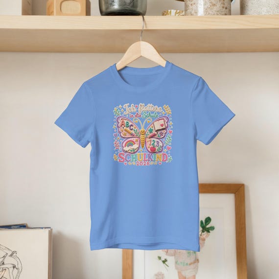 Weiteres Produktbild: Schmetterlings-Shirt zur Einschulung