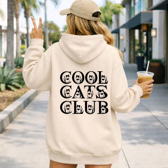 Weiteres Produktbild: „Cat Mom“ Hoodie für Katzenfans