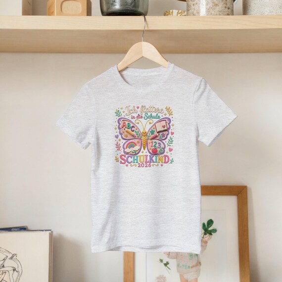 Weiteres Produktbild: Schmetterlings-Shirt zur Einschulung