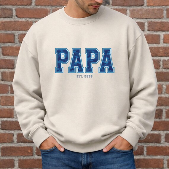 Weiteres Produktbild: Papa-Pullover mit Wunschjahr (personalisierbar)