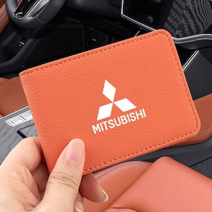 Porte-carte d'immatriculation de permis de conduire Mitsubishi 2 en 1