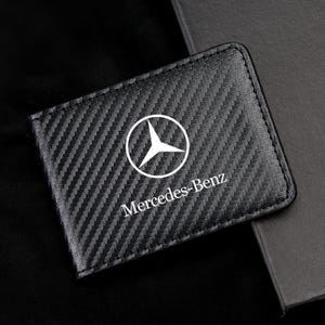 Porte-carte grise et permis de conduire Mercedes-Benz en fibre de carbone