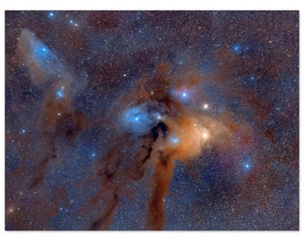 The Star Clouds of Rho Ophiuchi Wall art