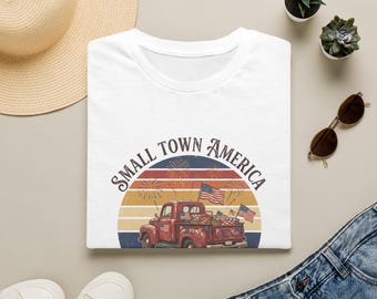 Small Town America vintage pickup truck T-Shirt | 250 Years of Freedom 1776-2026