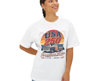 USA 250 Freedom Tour Truck Tee | 1776-2026 Vintage Patriotic T-Shirt