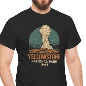 Vintage T-shirt Yellowstone National Park 1983 - Retro shirt Geyser National Park