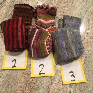 hand knitted heirloom warm cozy special gift designer socks immagine 9