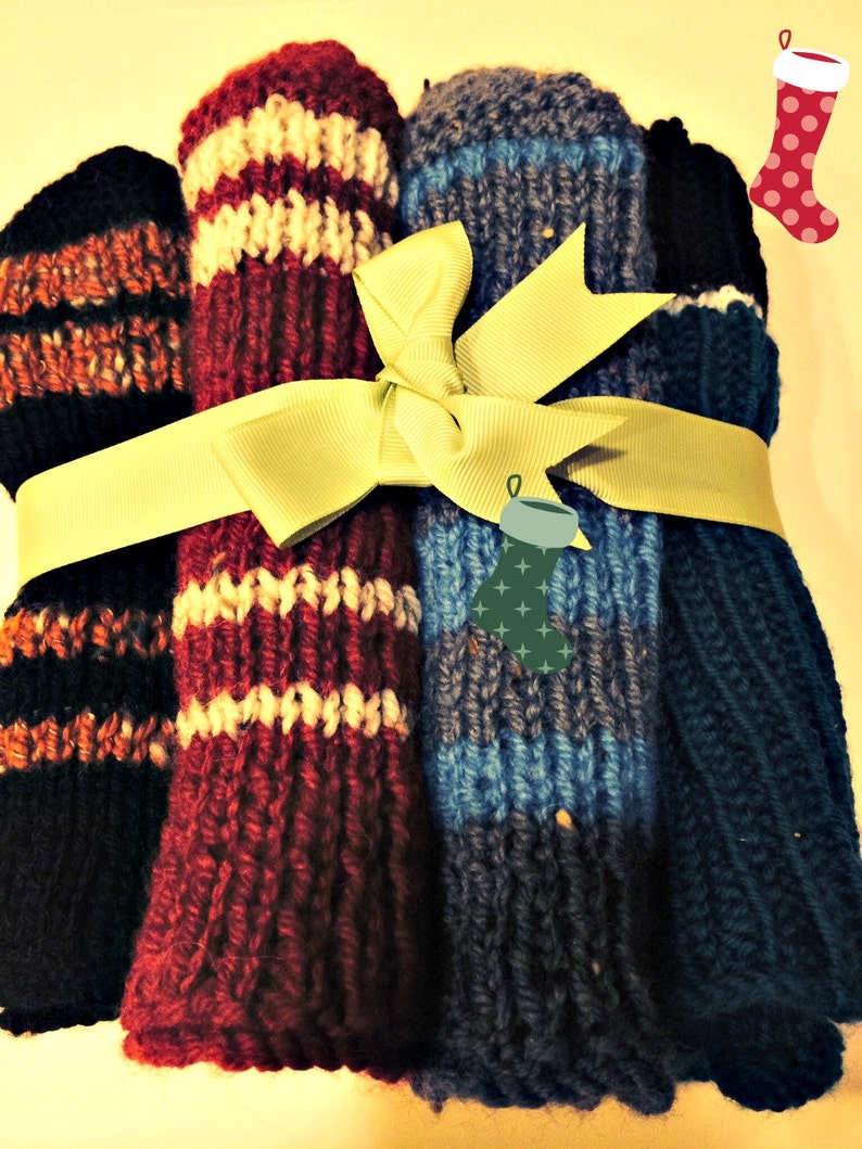 One Size Fits All Beanie Stocking stuffer knitting downloadable pattern