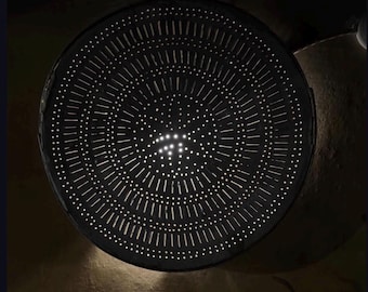 CUELLO ANTIGUO transformado en pantalla de lámpara