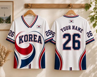 Korea Soccer Jersey, Korea Football Fan Shirt, Match 26 Game Day Tee, Korea Jersey Top, Korean Soccer Fan Gift