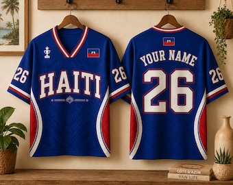 Camiseta de fútbol de Haití, camiseta de aficionado al fútbol de Haití, camiseta del día del partido 26, camiseta de Haití, regalo para el aficionado al fútbol haitiano