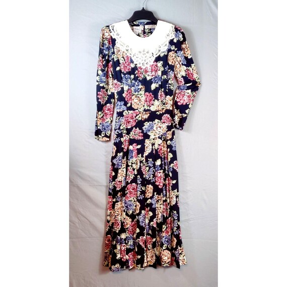 early 90s dress Burgundy 90S Tie Strap Long Dress main image 0