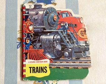 Trains, Sturdi-contour Book, 1966 board book