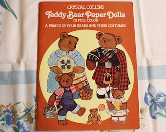 Teddy Bear Paper Dolls, Crystal Collins, 1983