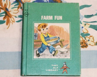 Farm Fun, 1968 Tiny Elf Library Book