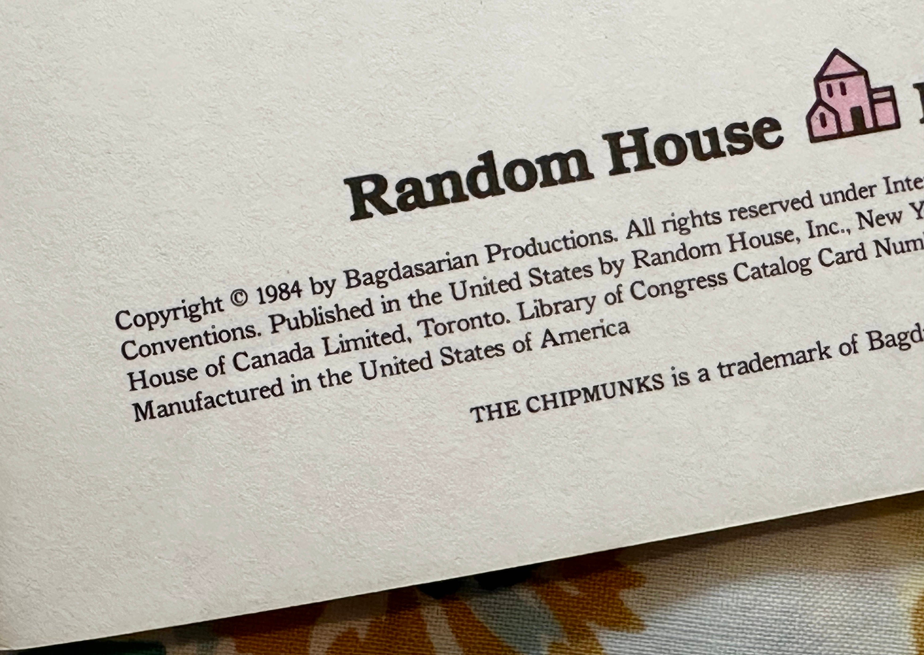 The chipmunks in alvin goes wild 1984 random house book etsy