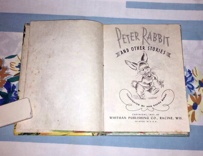 Peter Rabbit and Other Stories, 1947 Whitman Publishing Book - Etsy