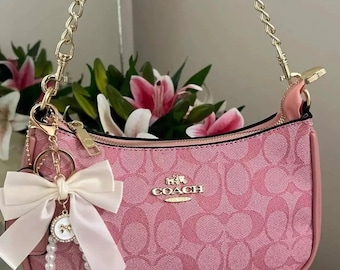 Bolso de hombro Coach Teri rosa