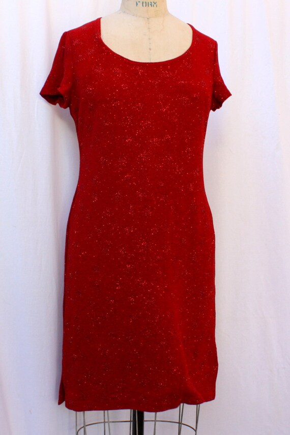 Red Sparkling Mini Dress Ronni Nicole 
