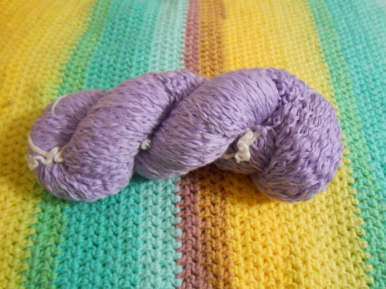 1535 yards Sport weight Reclaimed Recycled Upcycled WoolAcrylic Blend Lilac Purple