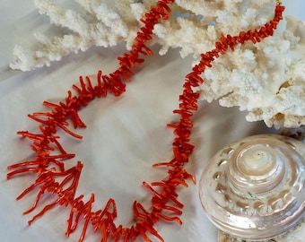 Coral necklace | Unique spiny coral necklace | Handmade | Gift for women | Coral | Elegant jewelry