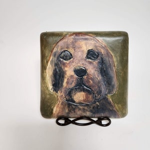 Dog Tile Hanging