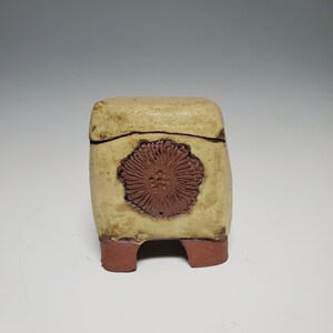 Lidded Box with Sunflower Image