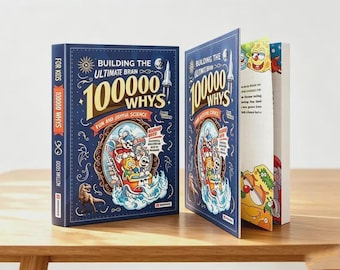 100000 Whys for Kids Hardcover Book | Educational Science Book | Children’s Learning Gift