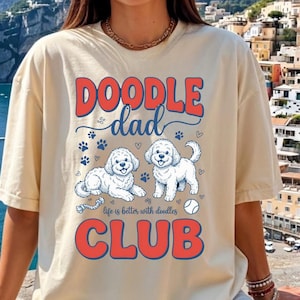 ゴールデンドゥードル犬のパパ PNG | ドゥードルパパクラブ | 犬のパパへの父の日ギフト | 犬からの贈り物 | ゴールデンドゥードル愛好家デザイン | 即時ダウンロード