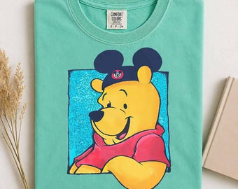 Cute Pooh PNG, Mickey Ears Pooh Png, Pooh Bear Png, Disney Family Trip, Disneyland WDW Vacation
