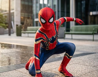 Spider Superhero Costume, Kids Halloween Cosplay Suit, Web Pattern Bodysuit, Superhero Dress Up Outfit, Party Costume