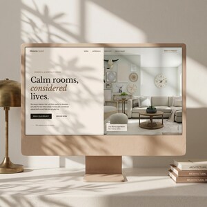 Maison Soleil Interior Design Website Template | Luxury Portfolio Code (HTML5)