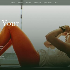 Plantilla web para entrenador de salud / HTML CSS / Adaptable / Fácil de editar / Descarga instantánea / Sin necesidad de programación