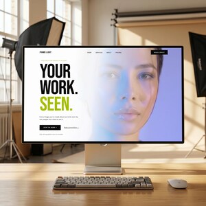Fotograf Portfolio Vorlage | Minimale Html Website für Mode, Modefotografie