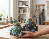 Octopus Planter Pot β Succulent Holder, Desk Organizer (3D Printable STL File)