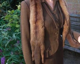 Brown Wool 1930s Suit