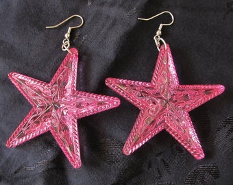 Vintage Paisley Star Earrings