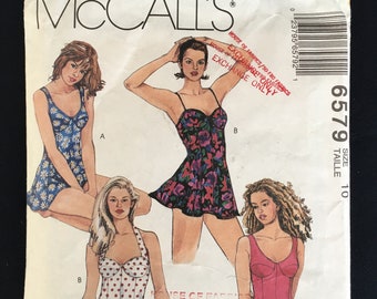 1990s McCall's Made-For-You Swimsuit Pattern (No. 6579 - size 10)