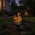 Solar Dragon Garden Stake Light, Dragon Solar Garden Decor, Outdoor Waterproof LED Dragon Statue