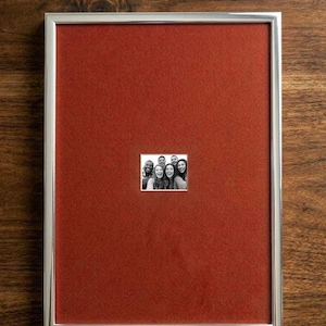 Silverfärgad träram, anpassad passepartout, modern väggdekor, galleriram