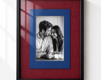 Fabric Mount Board Frame, Custom Photo Frame, Textile Wall Decor, Organic Wall Decor, Curated Art Frame