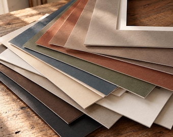 Large Mat Board, Custom Picture Frame Mat, Any Size Mat Opening, Choice of Colors