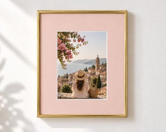Gold Picture Frame, A4 Photo Frame with Colored Mat, Custom Photo Size, Small Photo Display