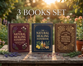 Natural Healing Handbook Set of 3 | Herbal Remedy Books Bundle