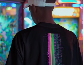 KTN-V1 // Cyber Hilt // Techwear Clothing & Cyberpunk Shirt | Urban Techwear Katana Graphic Tee