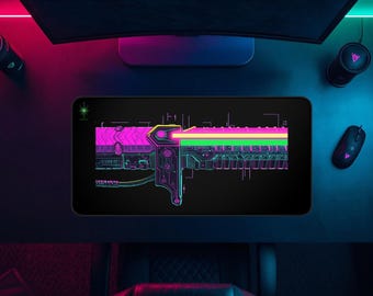 KTN-V1 // Cyber Hilt // Cyberpunk Mousepad & Desk Mat | Energy Sword Gaming Pad | Japanese Techwear Setup