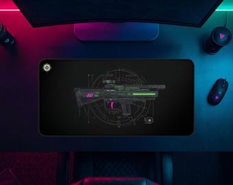 FRM-V1 // Ghost Protocol // Cyberpunk Deskpad & Techwear Desk Mat | Hacker Setup | Sniper Blueprint Pad