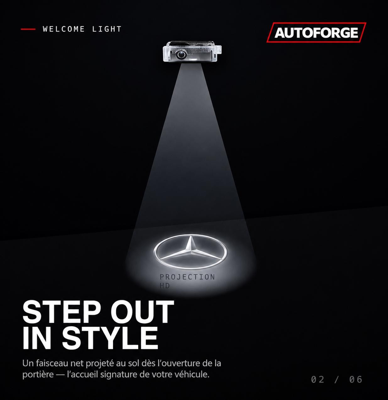 Mercedes door light - Etsy 日本