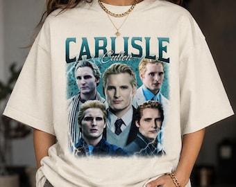 Camiseta vintage de Carlisle Cullen de Comfort Colors, de la película Vampire Saga.